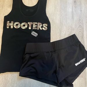 Hooters support our troops tank top and shorts included